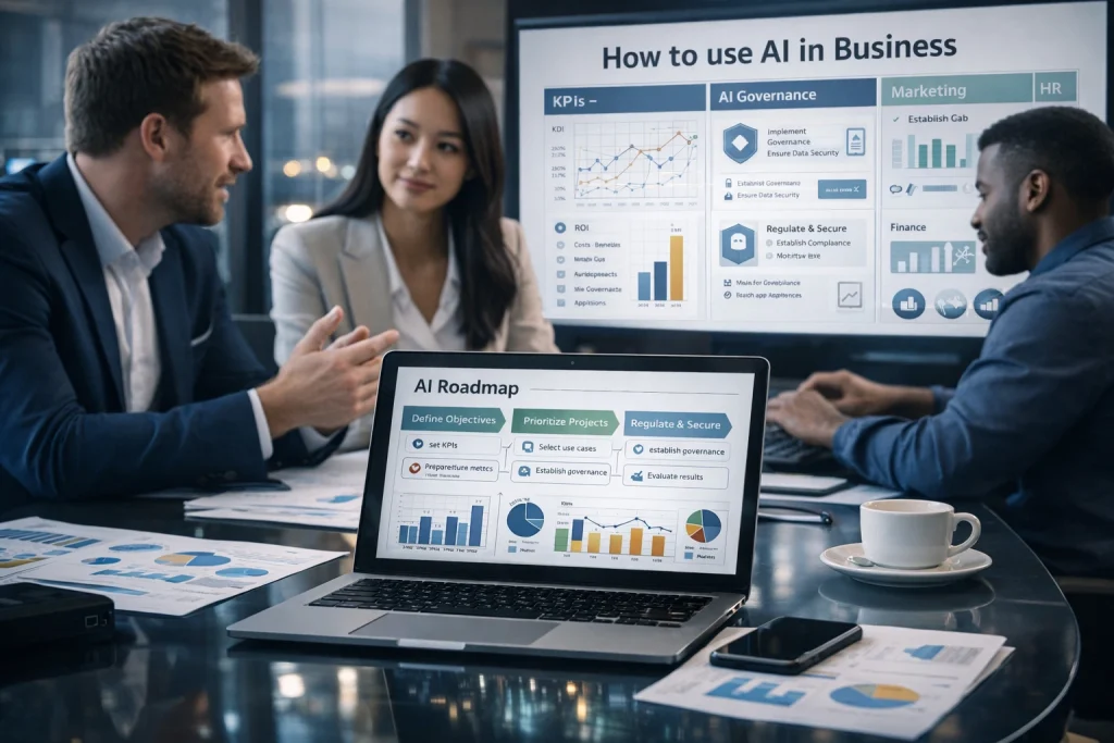 how to use AI in a company