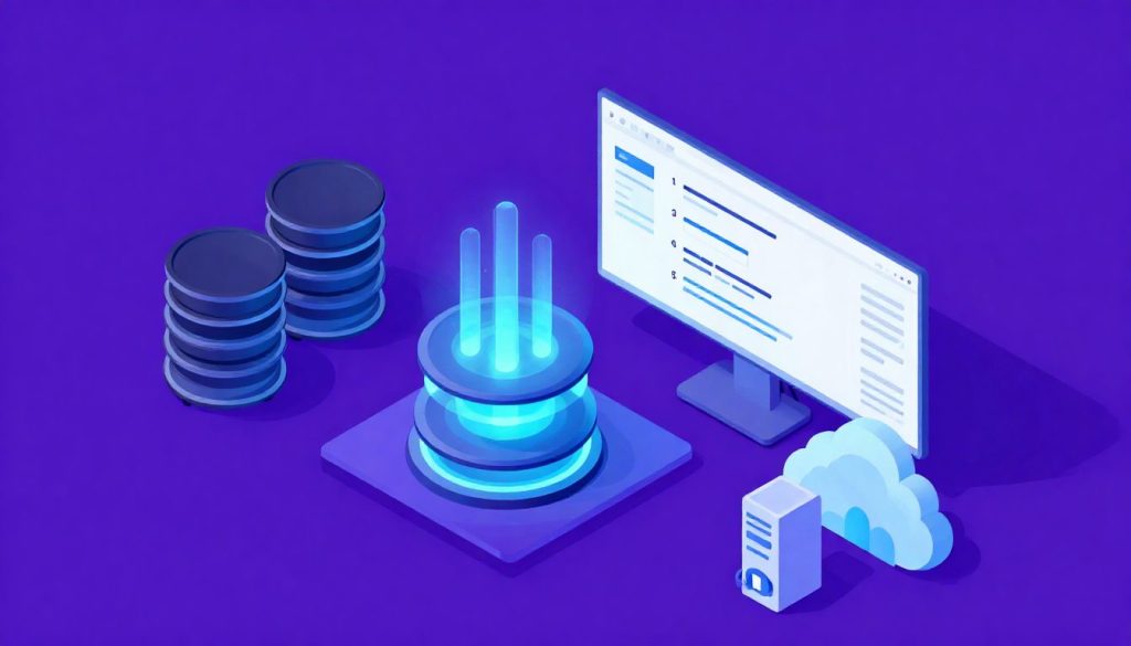 Blogue 29 Schéma technique illustrant le processus d'optimisation de requêtes SQL et l'utilisation des index de base de données.